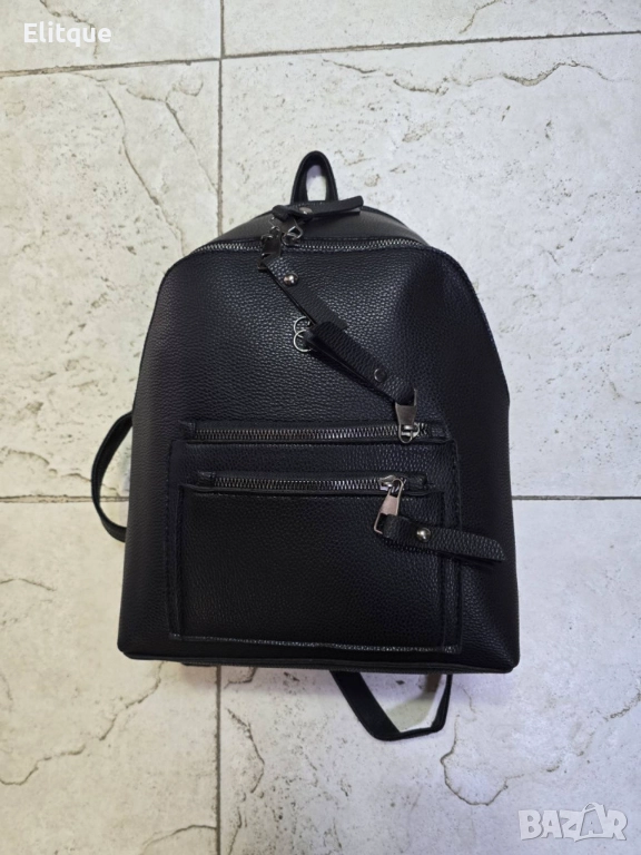 Ежедневна дамска кожена раница, снимка 1