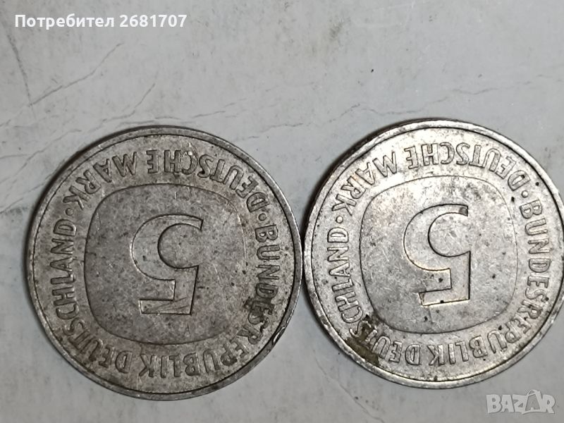 Монети 5 Дойче марка ФРГ, снимка 1