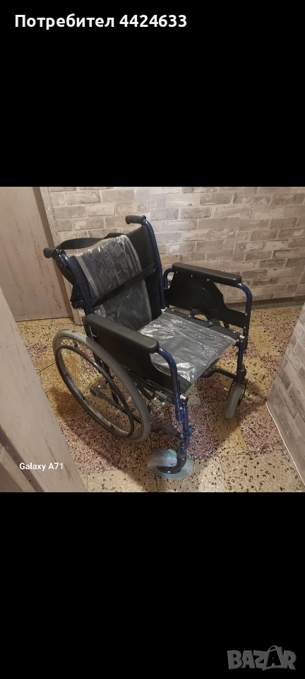 Инвалидна количка за хора с наднормено тегло. , снимка 1