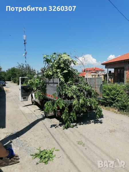 ПОЧИСТВАНЕ НА ДВОРОВЕ, УСЛУГИ С МИНИ БАГЕР 2Т И САМОСВАЛ КЪРТИ, ЧИСТИ ИЗВОЗВА , снимка 1