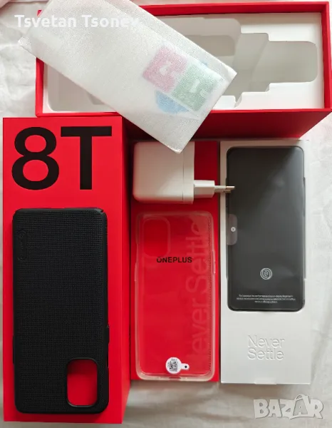 OnePlus 8T, Lunar Silver, 128 GB, снимка 1