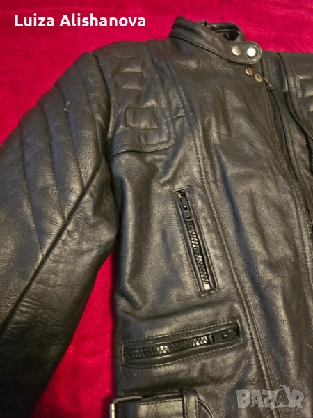 Мъжко кожено яке за мотор , снимка 1