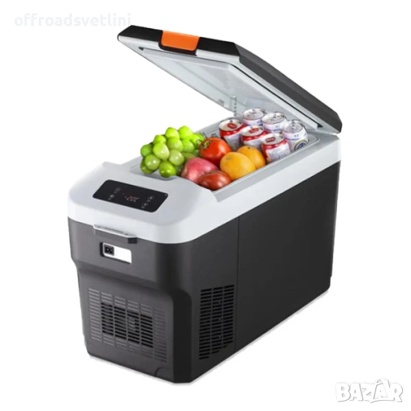 Хладилна кутия 28L с компресор 12V/220V - Бързо охлаждане и отопление, LED дисплей, снимка 1
