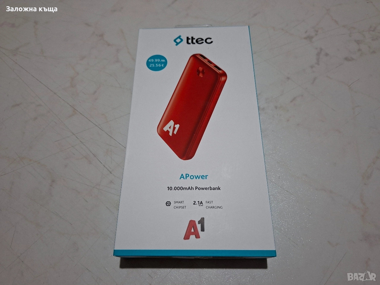 ЧИСТО НОВА ! Външна батерия / PowerBank "T-TEC" (10000mAh), снимка 1