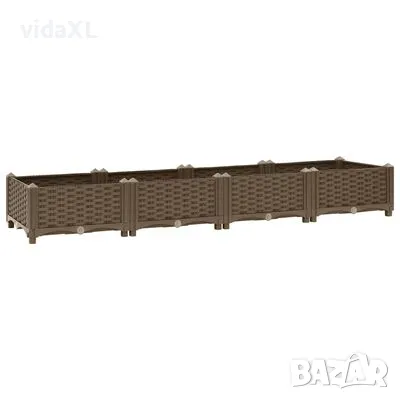 vidaXL Повдигната леха, 160x40x23 см, полипропилен（SKU:316514, снимка 1