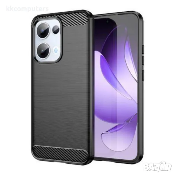 OPPO Reno13 Удароустойчив Carbon Fiber Калъф и Протектор, снимка 1