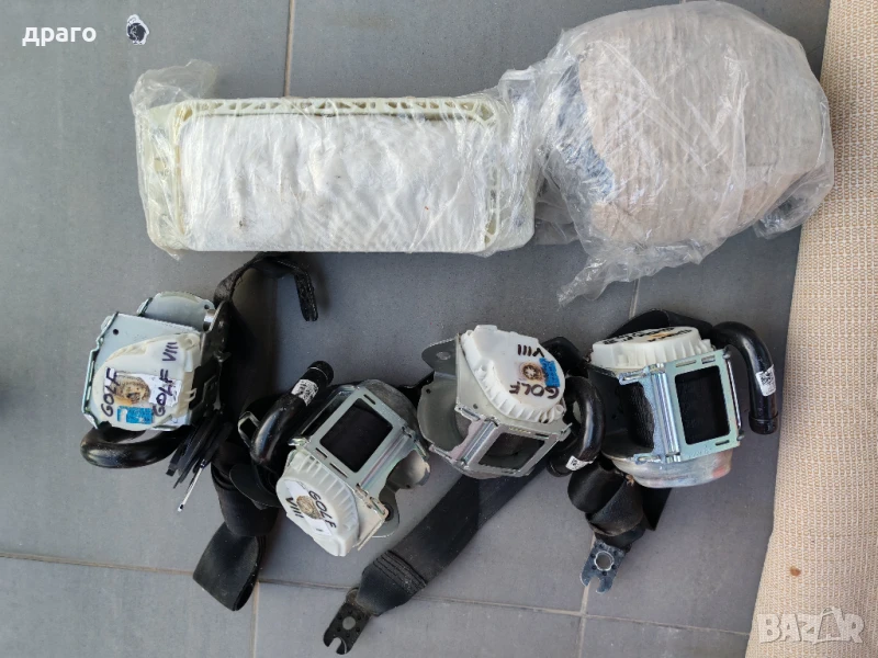  Vw Golf Vlll аербеци+колани, снимка 1