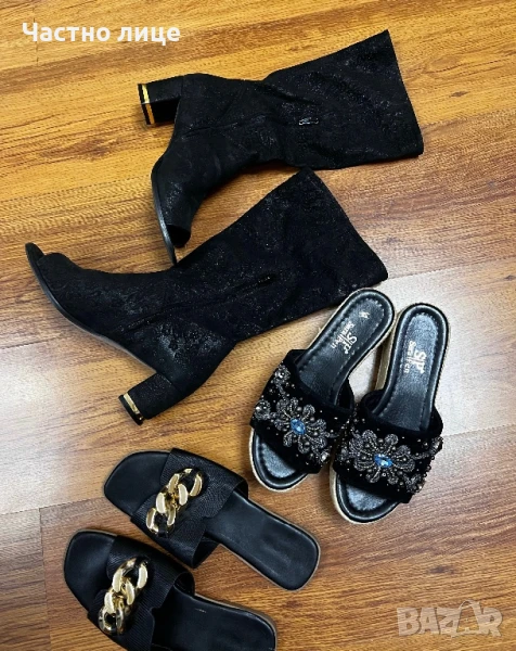 Летни сандали/ботуши handmade, чехли на платформа Sara Pen, снимка 1