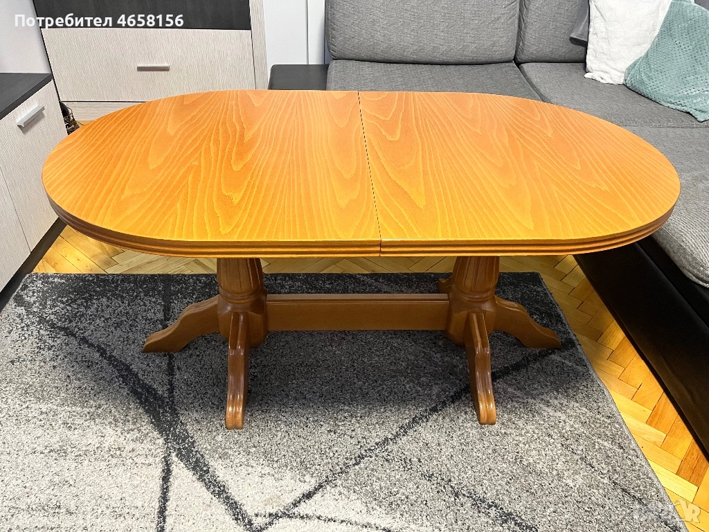 Дървена, холна маса , снимка 1