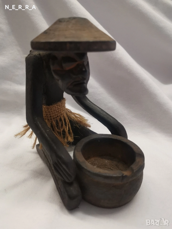 Дървена африканска фигура, снимка 1