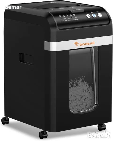Шредер за хартия Bonsaii 200 листа автоматично подаване, 60 мин,C283-A, снимка 1