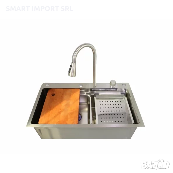 Многофункционална мивка Smart Heater, 75х46 см, сребрист, снимка 1