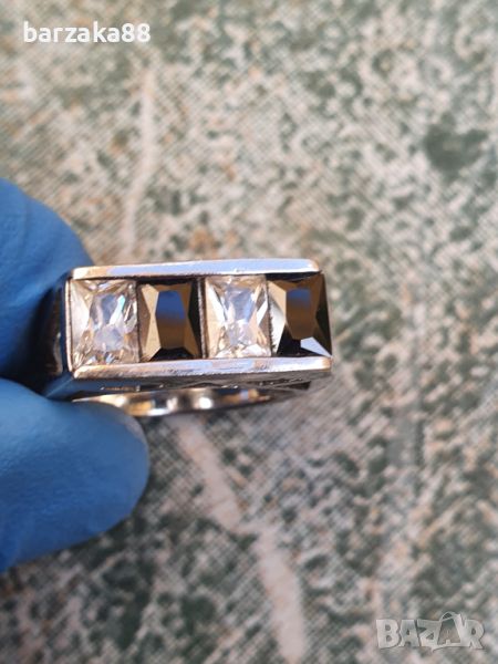 Сребърен пръстен с Циркони, снимка 1