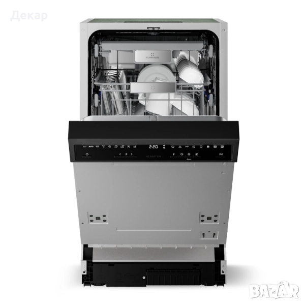Полувградена съдомиялна машина Klarstein Velaire 45 см с 9 програми, снимка 1