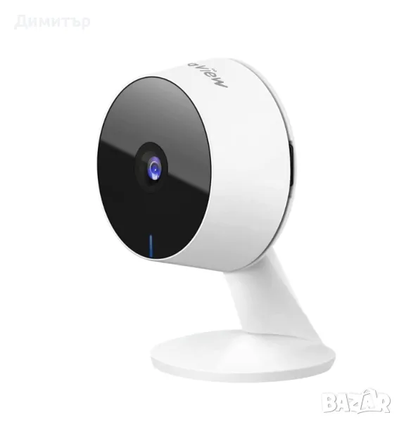 LaView 1080P HD Wi Fi вътрешна охранителна камера с нощно виждане и проследяване на движение, снимка 1