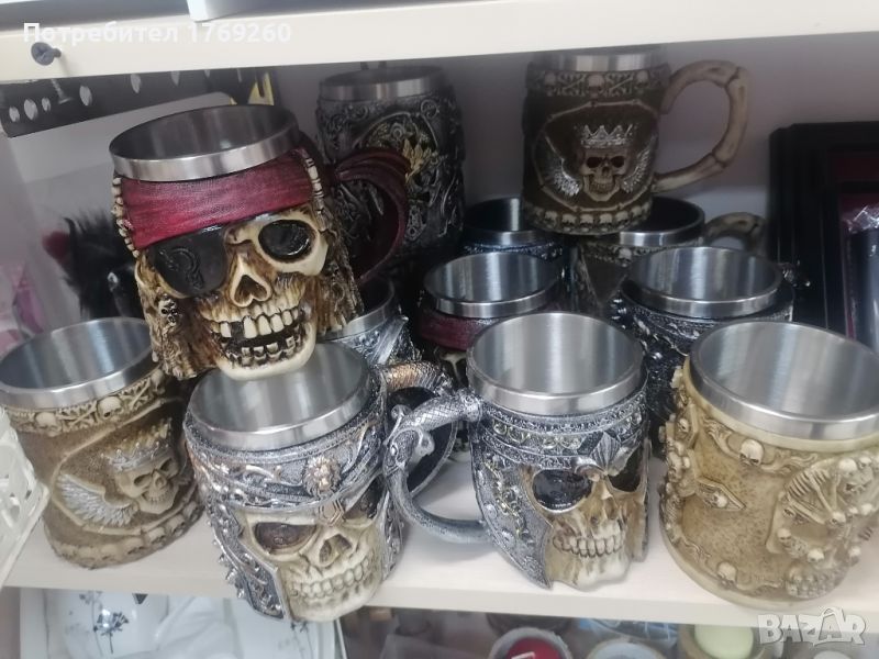 Продавам метални чаши с черепи! , снимка 1