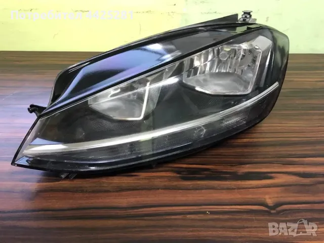 Фар ляв VW Golf 7 face 2017-2019г. с LED дневни светлини #029V