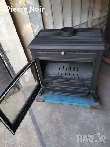 Френска чугунена печка на дърва 12kW , снимка 7 - Камини - 50078395