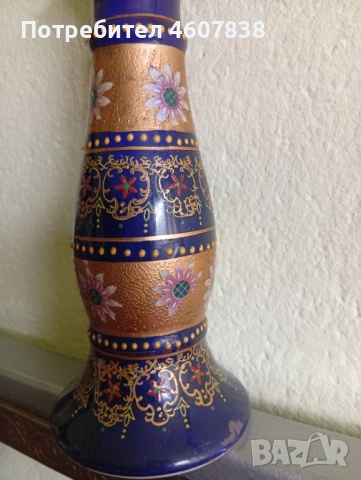 Порцеланов свещник Япония 25 см, снимка 2 - Антикварни и старинни предмети - 52388637