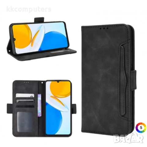 Huawei Honor X7 Wallet Кожен Калъф и Протектор