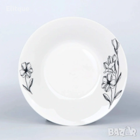 Комплект чинии 24 части с елегантен флорален дизайн – Лекота и стил за всяка трапеза