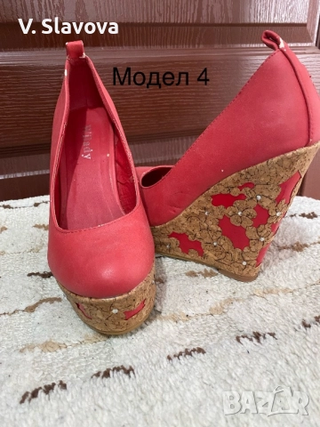 Различни модели обувки на висок ток или платформа, снимка 5 - Дамски обувки на ток - 52773967