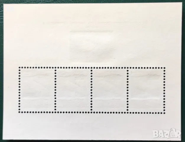 Чехословакия, 1983 г. - самостоятелен чист номериран блок, птица, 5*27, снимка 2 - Филателия - 50150483