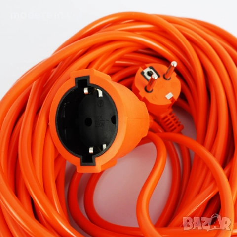 Удължител кабел, щепсел, контакт, разклонител 10, 30 и 50 метра, снимка 4 - Други инструменти - 51442927