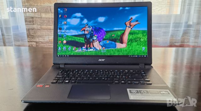 Продавам лаптоп Acer Aspire ES1/4x2ghz/8gb/1Tb/15.6сKам/4ч.Бат/AMD R5/Профилактиран  , снимка 1 - Лаптопи за дома - 46293808