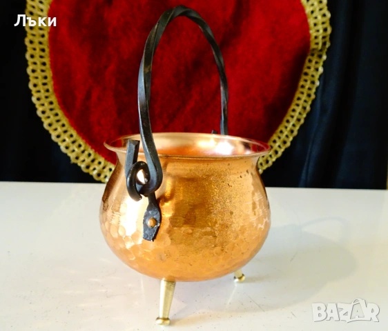 Медно менче 250 мл. , снимка 3 - Антикварни и старинни предмети - 53951926