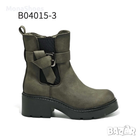 Дамски боти код 04015, снимка 5 - Дамски боти - 52523295