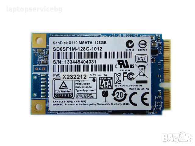 SanDisk X110 mSATA 128gb Solid State Drive SD6SF1M-128G-1012, снимка 1 - Други - 45457189