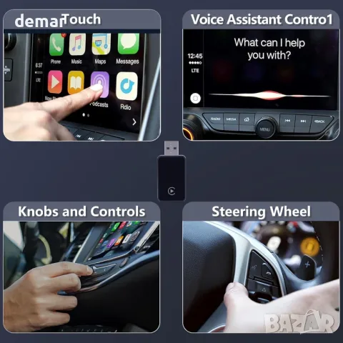 Безжичен CarPlay адаптер Aieloar за iPhone, безжичен Carplay адаптер с бърза връзка, снимка 4 - Аксесоари и консумативи - 50420514