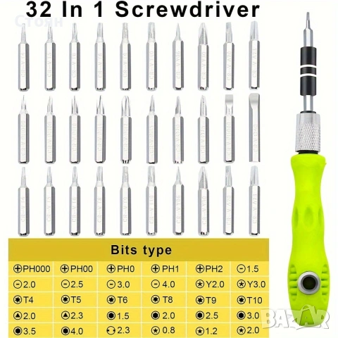 Комплект прецизни отверки, снимка 8 - Отвертки - 53662718