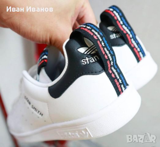 маратонки adidas Stan Smith 'White Black' номер 41,5-42, снимка 4 - Маратонки - 45734522