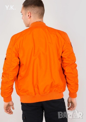 Оригинално мъжко яке Alpha Industries MA-1 TT Patch II, снимка 7 - Якета - 53590067