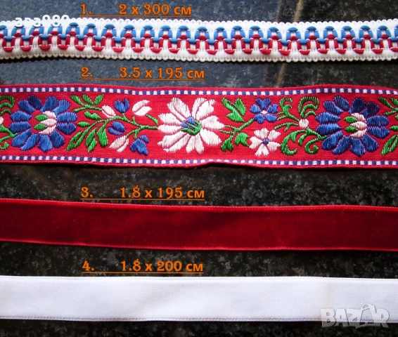 Декоративни ширити, снимка 2 - Платове и дамаски - 54259217