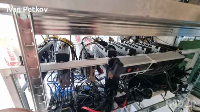 5x 570 8GB 2x 480 8GB Mining Rig Копачка за криптовалути, снимка 1