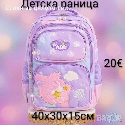 Детска раница - 3 цвята, снимка 4 - Раници - 53666560