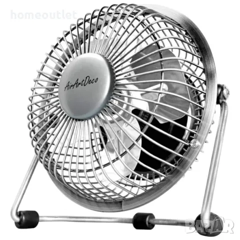 Мини вентилатор AIR ART DECO 6 INCH USB METAL DESK FAN AADQ-401, снимка 1 - Друга електроника - 46906996