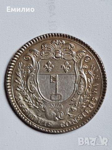 RARE. FRANCE ( ANGERS ) ASSIDUIS CONSILIIS.LOUIS 15th.1715-74. SILVER TOKEN , снимка 3 - Нумизматика и бонистика - 45807212