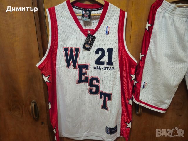 оригинален екип на nba Kevin Garnett west all stars basketball jersey jordan, снимка 16 - Спортни дрехи, екипи - 45907054