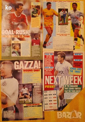 Футбол-снимки на футболисти от списание Match 91г, снимка 3 - Колекции - 46402602