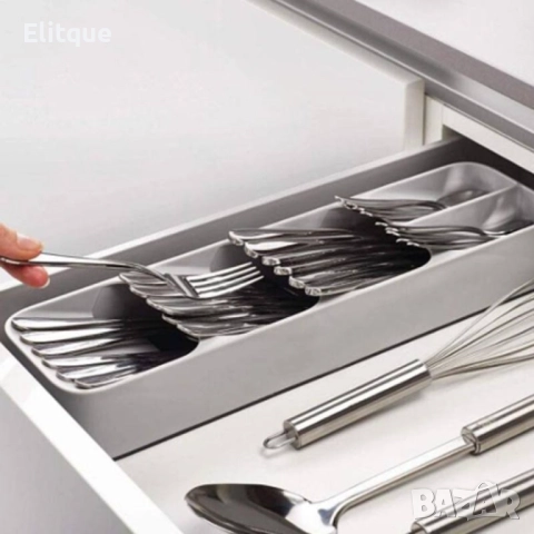 Органайзер за прибори. Размер: 39,6*11*5,5 (cm) Цвят: сив, снимка 4 - Други - 52903604