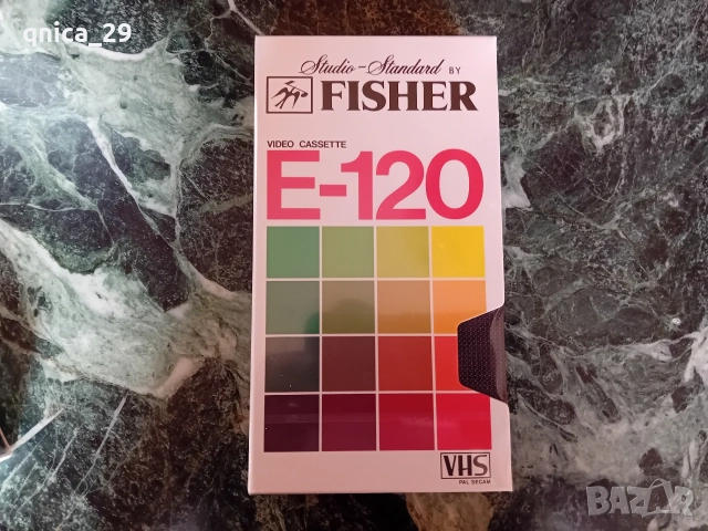 Fisher E-120 VHS видео касета, снимка 3 - Декове - 54218508