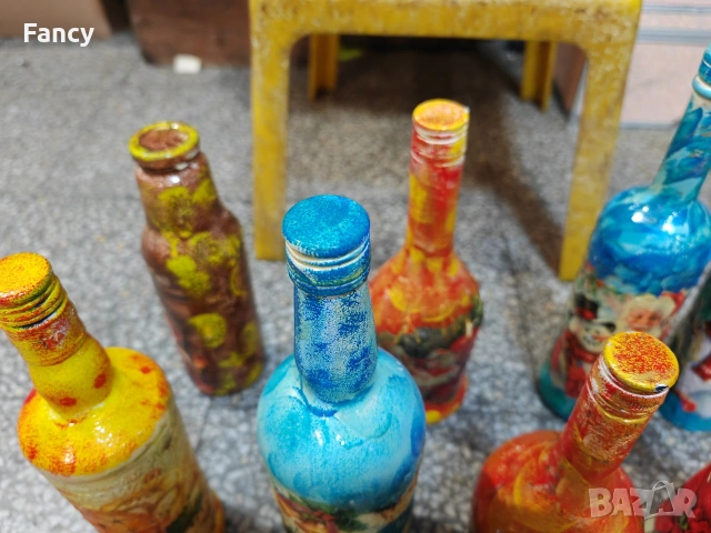 Бутилки 24 бр. декупаж , снимка 6 - Други - 53119627