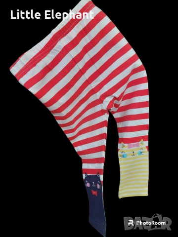 Клинче за 2-3 год мом бяло и червено райе с котки,колекция"Animals",Англия/ново