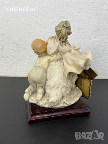 Италианска фигура Capodimonte скулптор Bruno Merli №8032, снимка 4 - Антикварни и старинни предмети - 53996627