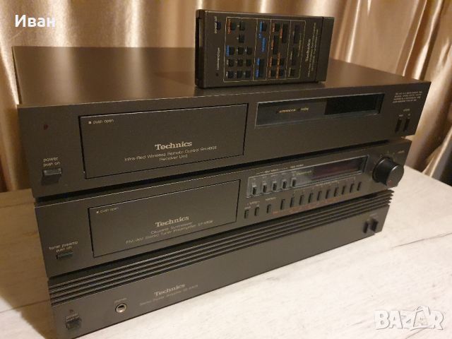 Technics SH-R 808 контролер с дистанционно
Technics ST-K808 предусилвател +
Technics SE-A808 стъпало