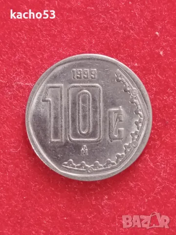 10 сентавос 1999 г. Мексико, снимка 1 - Нумизматика и бонистика - 48294018